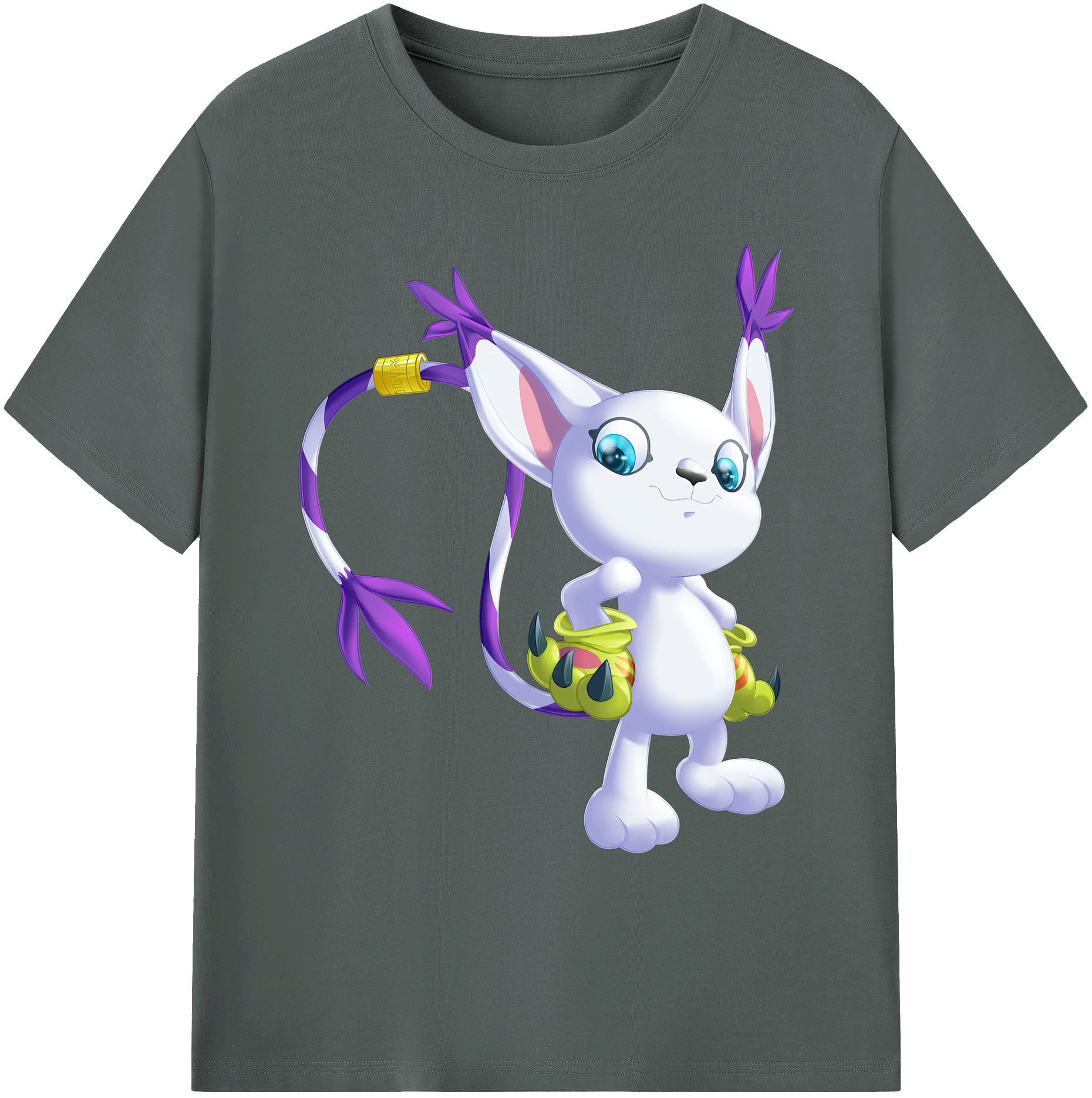 （画像用） Digimon デジタルモンスター/デジモン 綿100％ メンズ半袖Tシャツ｜肌触りやわらか＆通気性